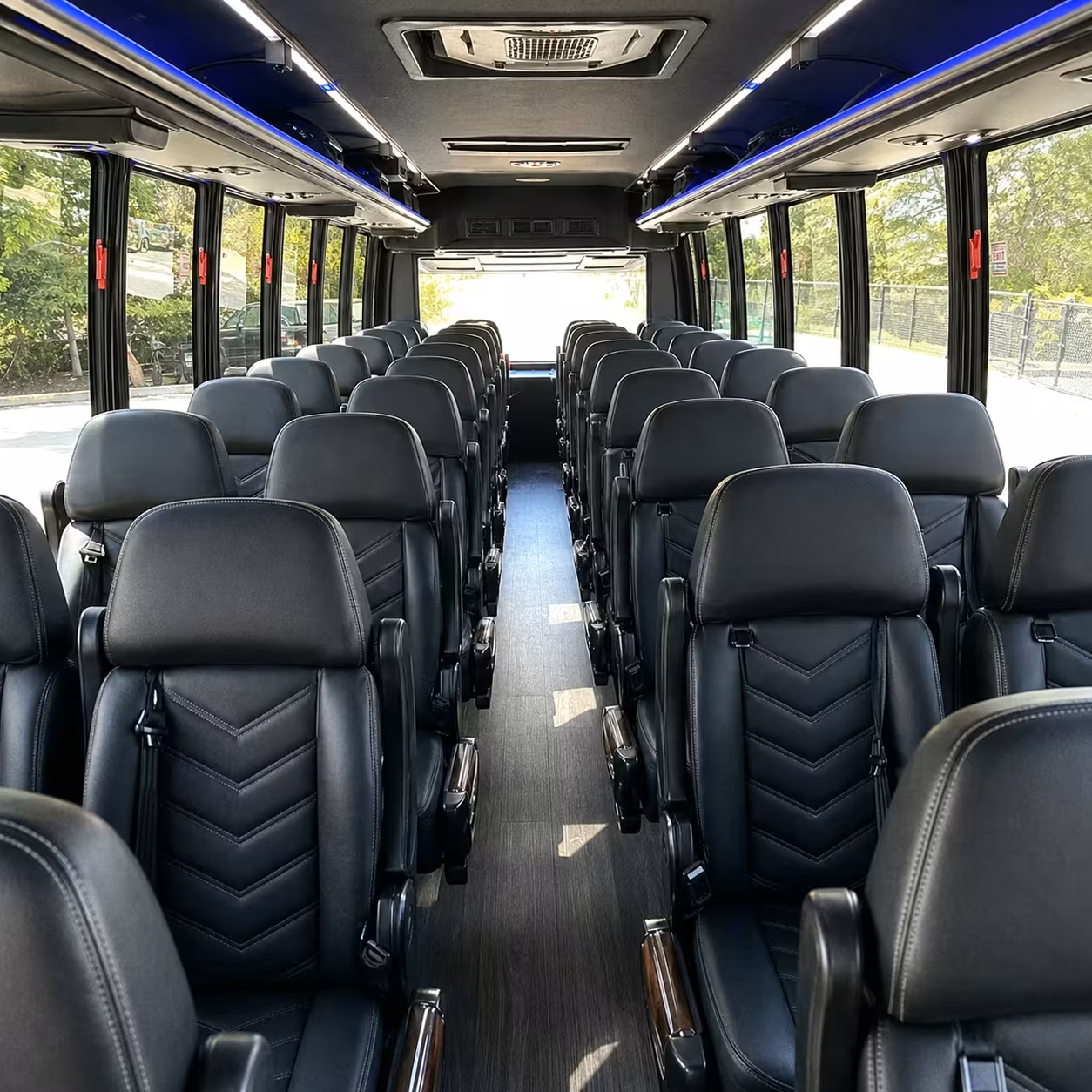 28 passenger minibus interior