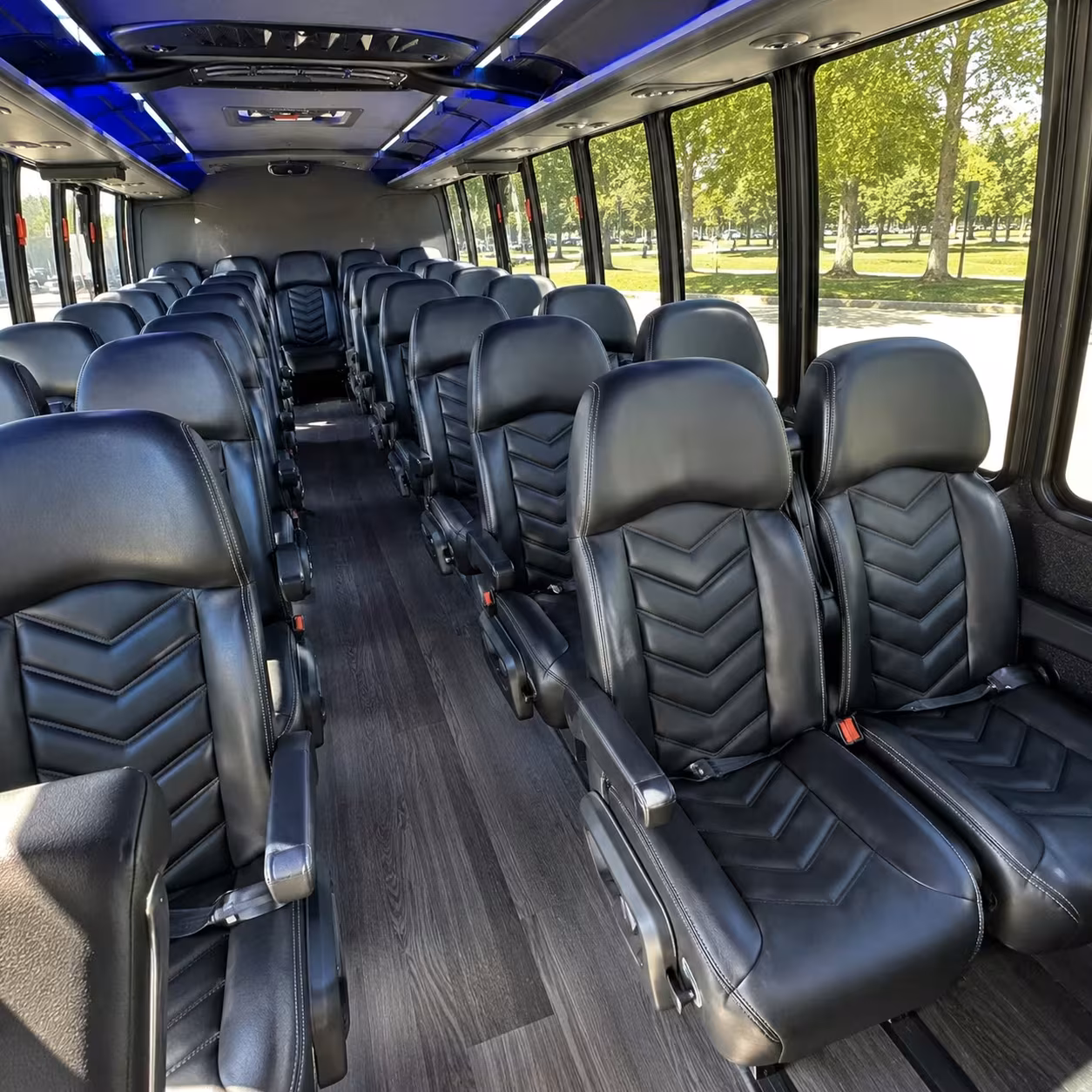 30 passenger minibus interior