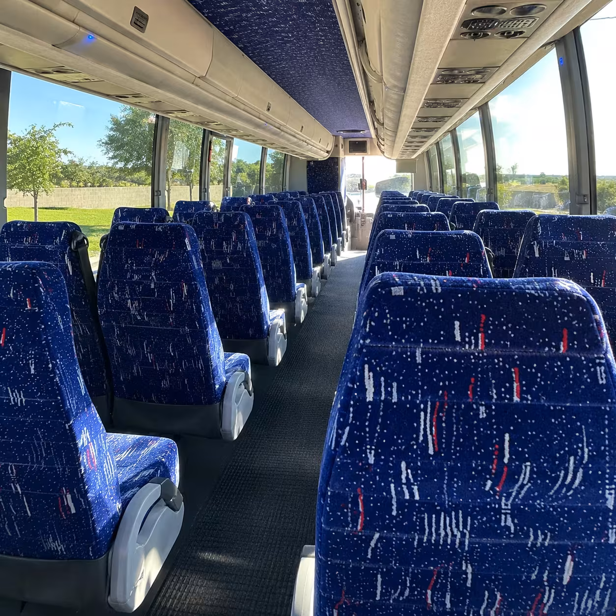 orange charter bus rental