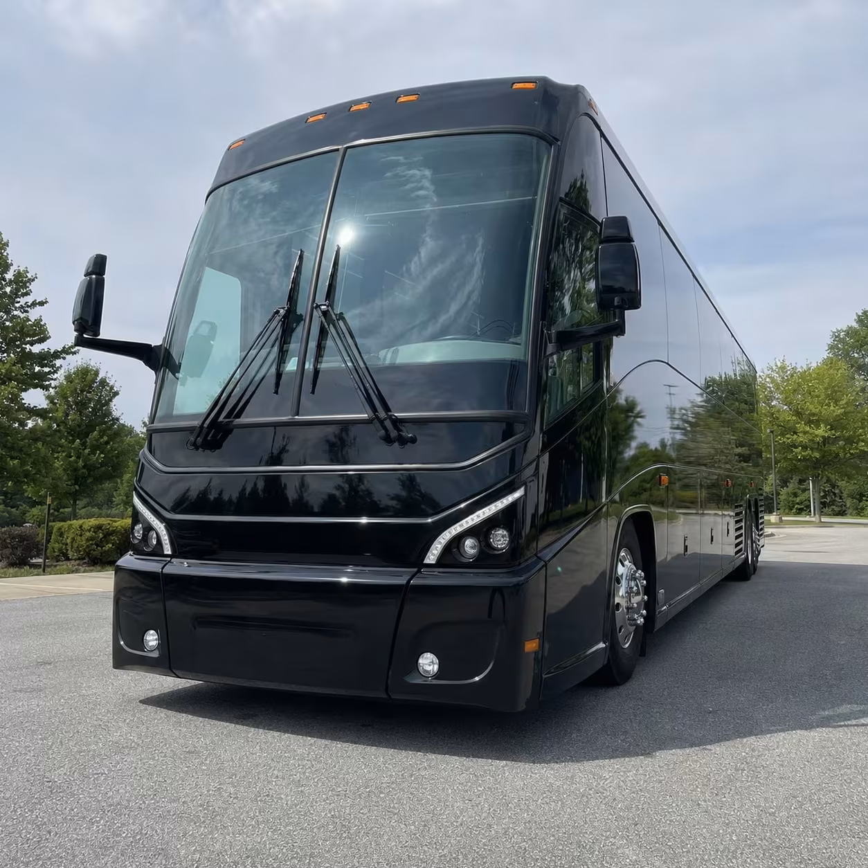 orange corporate event and offsite meeting bus rentals