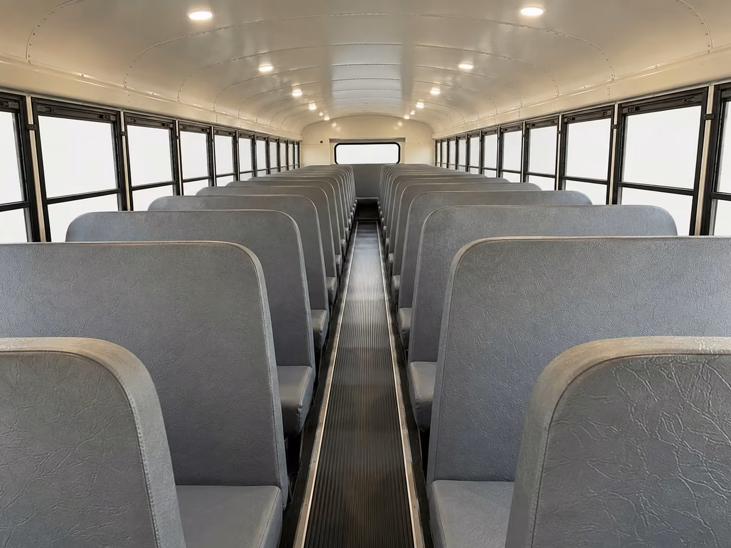 school bus inside