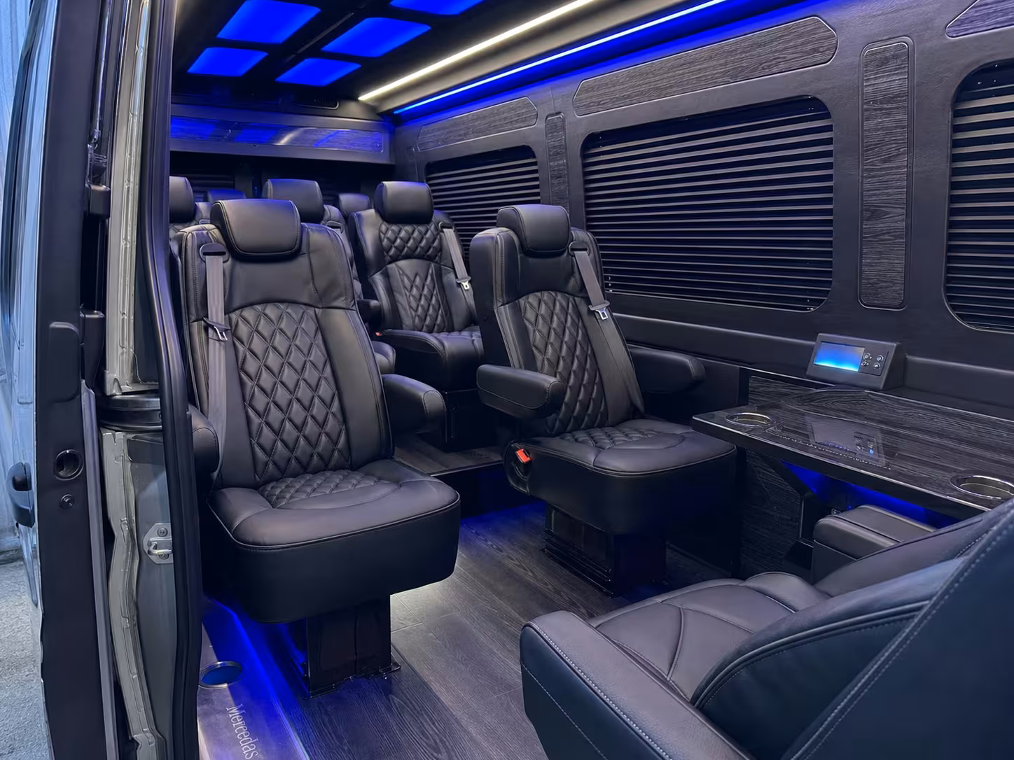 sprinter van transportation for groups and events across orange
